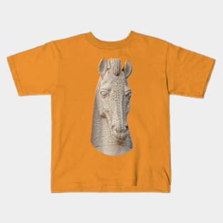 Horse head statue Kids T-Shirt